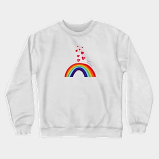 Mothersday rainbow hearts i love you mom Crewneck Sweatshirt